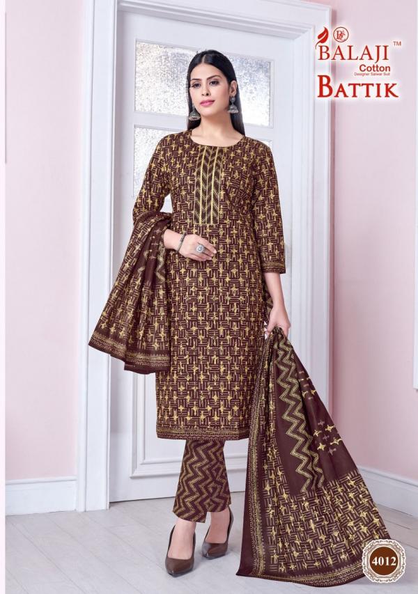 Balaji Battik Art Work Vol 4 Ready Made Printed Cotton Dress